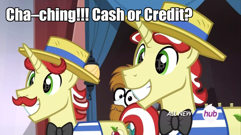 Size: 1280x717 | Tagged: caption, cute, derpibooru import, edit, edited screencap, flam, flamabetes, flim, flimabetes, flim flam brothers, grin, happy, leap of faith, safe, screencap, silver shill, wingding eyes