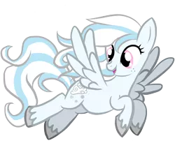 Size: 2100x2000 | Tagged: safe, artist:hi0u, derpibooru import, oc, oc:snow breeze, unofficial characters only, pegasus, pony, solo