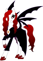 Size: 1200x1700 | Tagged: safe, artist:moonlight-pen, derpibooru import, oc, oc:lady veronica, unofficial characters only, vampire, vampony, clothes, female, solo