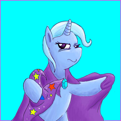 Size: 512x512 | Tagged: safe, artist:mlp trixie, derpibooru import, trixie, pony, unicorn, female, mare, pixiv, solo