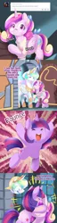 Size: 580x2278 | Tagged: artist:ende26, ask, ask high school cadance, blushing, comic, derpibooru import, filly, glasses, pictogram, pounce, princess cadance, princess celestia, safe, slice of life, tumblr, twilight sparkle, younger