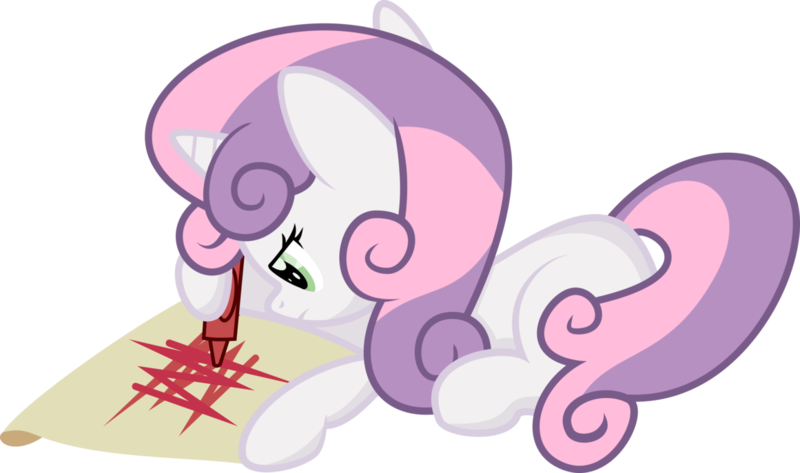 Size: 1161x687 | Tagged: artist:apony4u, crayon, derpibooru import, drawing, safe, simple background, solo, sweetie belle, transparent background, vector