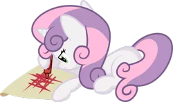 Size: 1161x687 | Tagged: artist:apony4u, crayon, derpibooru import, drawing, safe, simple background, solo, sweetie belle, transparent background, vector