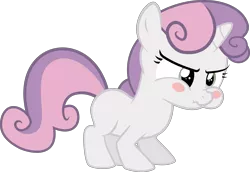 Size: 6000x4137 | Tagged: dead source, safe, artist:sir-teutonic-knight, derpibooru import, sweetie belle, absurd resolution, cute, diasweetes, holding breath, puffy cheeks, simple background, solo, .svg available, transparent background, vector