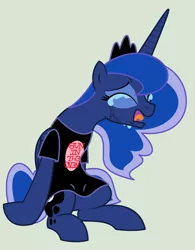 Size: 1600x2054 | Tagged: artist:evilfrenzy, clothes, crying, derpibooru import, princess luna, safe, simple background, solo, t-shirt, vector