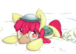 Size: 1057x744 | Tagged: apple bloom, artist:alasou, derpibooru import, kappa, kappa bloom, safe, solo, species swap