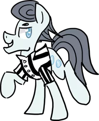 Size: 809x988 | Tagged: safe, artist:wunde, derpibooru import, silver shill, pony, leap of faith, antagonist, cute hooves, evil, referee, solo