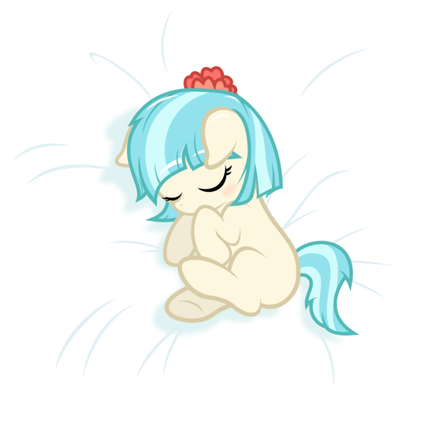 Size: 1287x1240 | Tagged: safe, artist:godoffury, artist:punzil504, derpibooru import, coco pommel, pony, baby, baby pony, blushing, cocobetes, cute, diabetes, eyes closed, female, filly, foal, side, simple background, sleeping, solo, transparent background, vector, weapons-grade cute, younger