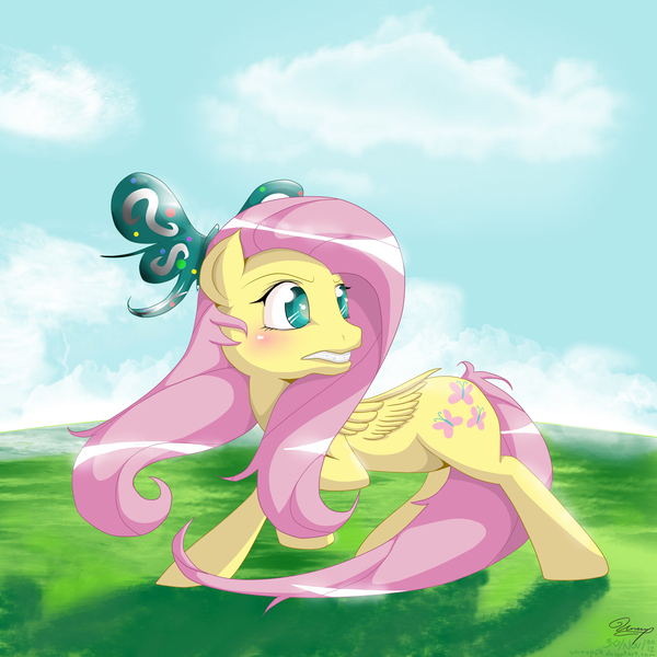 Size: 3333x3333 | Tagged: artist:unnop64, derpibooru import, fluttershy, safe, solo