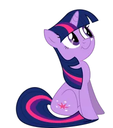 Size: 3000x3399 | Tagged: safe, artist:eagle1division, derpibooru import, twilight sparkle, pony, unicorn, :t, adorable face, cute, female, high res, looking up, mare, simple background, sitting, smiling, solo, transparent background, twiabetes, unicorn twilight, vector