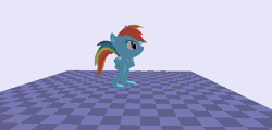 Size: 1194x573 | Tagged: safe, derpibooru import, rainbow dash, 3d, 3d model, animated, brawlbox, crossover, dumb running ponies, error, gif, glitch, gotta go fast, image, not salmon, sanic, solo, sonic the hedgehog, sonic the hedgehog (series), super smash bros., wat, you're too slow