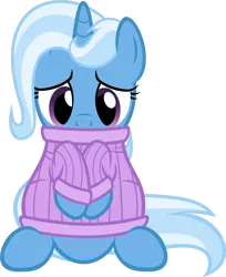 Size: 961x1180 | Tagged: safe, artist:zacatron94, derpibooru import, trixie, pony, unicorn, clone, clothes, cute, diatrixes, female, lula, mare, simple background, solo, sweater, transparent background, vector