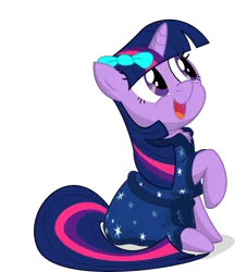 Size: 1920x2224 | Tagged: adorable face, artist:eagle1division, bow, chest fluff, clothes, cute, dat face, derpibooru import, robe, safe, solo, twiabetes, twilight sparkle