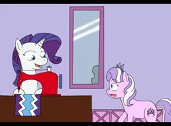 Size: 490x360 | Tagged: safe, artist:kyonsylar, derpibooru import, diamond tiara, rarity, fanfic, pony pov series, alex warlorn, reharmonized ponies