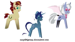 Size: 1024x576 | Tagged: safe, artist:anightlypony, derpibooru import, oc, unofficial characters only, pony, female, male, mare, stallion