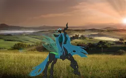 Size: 1920x1200 | Tagged: artist:chrysalislover, derpibooru import, irl, photo, ponies in real life, queen chrysalis, safe, solo, sunset, tuscany