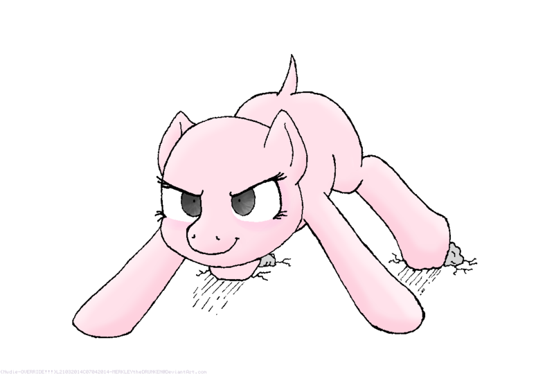 Size: 1127x761 | Tagged: safe, artist:merkleythedrunken, derpibooru import, oc, oc:nudie, unofficial characters only, pony, bald, filly, hairless, nudity, solo