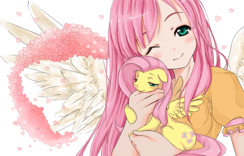 fluttershy human anime