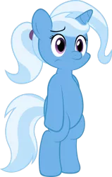 Size: 944x1486 | Tagged: safe, artist:zacatron94, derpibooru import, trixie, pony, bipedal, clone, lula, simple background, solo, transparent background, vector