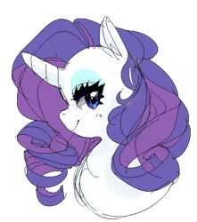 Size: 510x577 | Tagged: artist:costly, bust, cute, derpibooru import, portrait, profile, raribetes, rarity, safe, solo