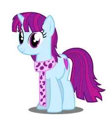 Size: 638x707 | Tagged: artist needed, safe, derpibooru import, mystery mint, ponified, pony, equestria girls, alternate design, background human, clothes, equestria girls ponified, heart struck, scarf, solo