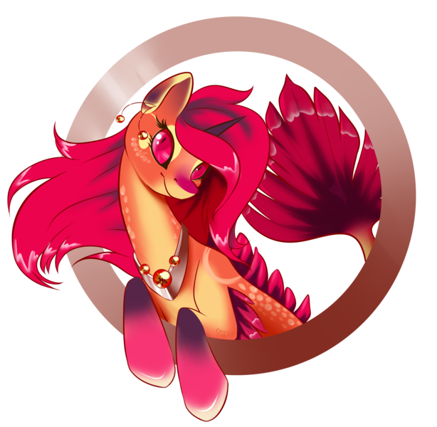 Size: 3657x3576 | Tagged: artist:styxlady, derpibooru import, merpony, oc, oc:chromaidia, safe, solo, unofficial characters only