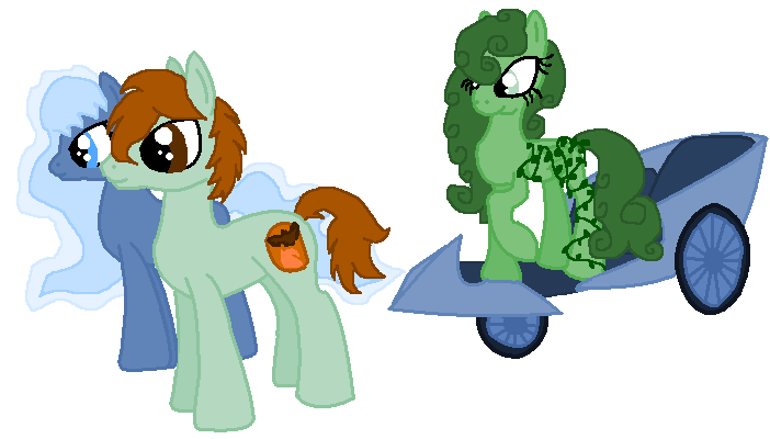 Size: 702x400 | Tagged: safe, artist:mlploverandsoniclover, derpibooru import, oc, unofficial characters only, pegasus, pony, chariot, vine