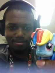 Size: 480x640 | Tagged: safe, derpibooru import, rainbow dash, human, brony, irl, irl human, photo, selfie, toy