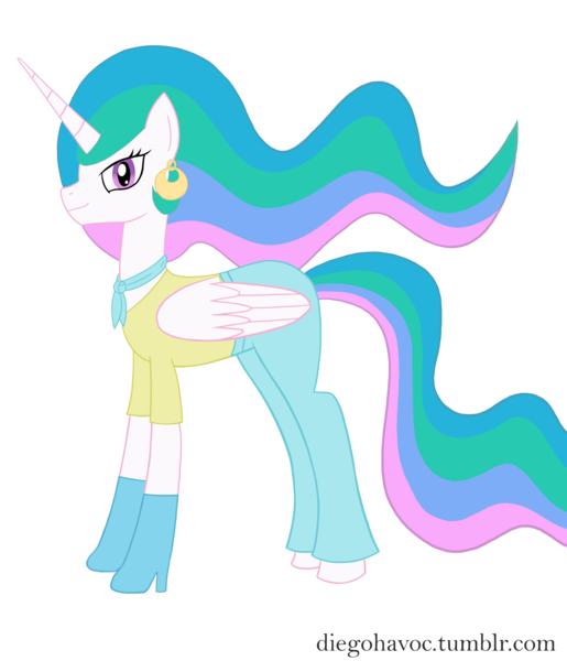 Size: 2397x2792 | Tagged: 70s, artist:diego havoc, derpibooru import, princess celestia, safe, solo