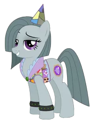 Size: 1858x2446 | Tagged: artist:reitanna-seishin, cutie mark dress, derpibooru import, marble pie, semi-grimdark, solo