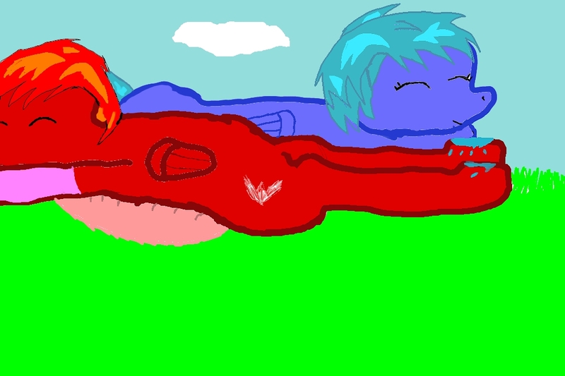 Size: 1080x720 | Tagged: 1000 hours in ms paint, artist:congeal atlantica, derpibooru import, fire pony, hoof licking, ice pony, ms paint, oc, questionable, tickling, unofficial characters only, wall of shame, wet, wet hooves, what have you done?!