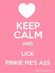 Size: 600x800 | Tagged: analingus, derpibooru import, keep calm and carry on, oral, pinkie pie, suggestive
