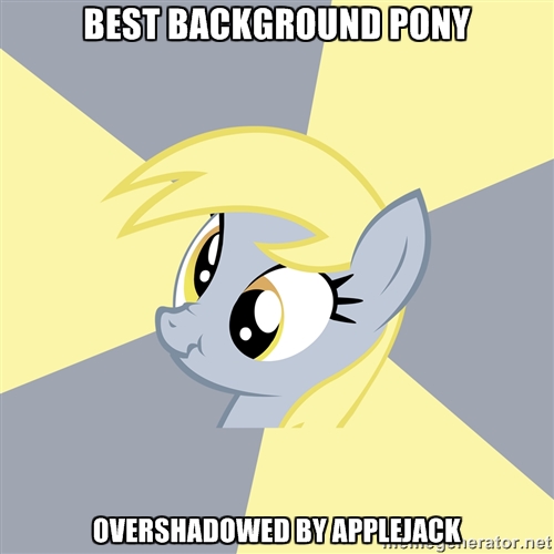 Size: 500x500 | Tagged: advice meme, background pony, best pony, derpibooru import, derpy hooves, exploitable meme, meme, memegenerator, safe, scrunchy face, solo, text