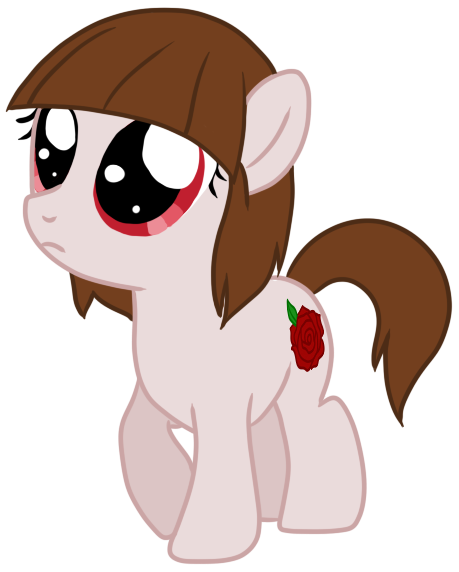 Size: 459x572 | Tagged: safe, artist:askibpony, derpibooru import, ponified, female, filly, horror game, ib, solo