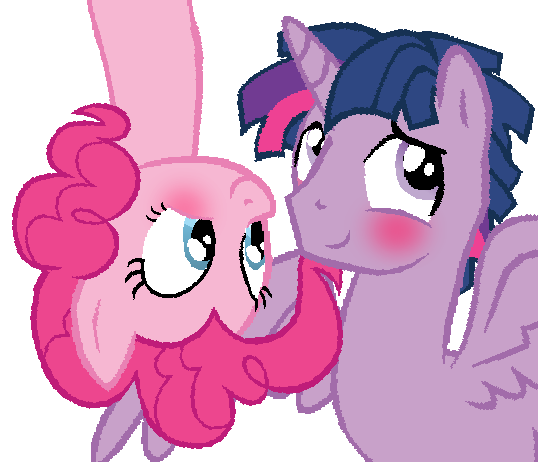 Size: 538x462 | Tagged: safe, artist:dilemmas4u, derpibooru import, pinkie pie, twilight sparkle, twilight sparkle (alicorn), alicorn, blushing, dusk shine, duskpie, female, half r63 shipping, male, prince dusk, rule 63, shipping, show accurate, simple background, straight, transparent background, twinkie, upside down