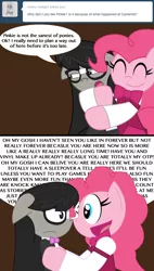 Size: 500x881 | Tagged: artist:sonic-chaos, ask, clothes, derpibooru import, four string samurai, glasses, octavia melody, pinkie pie, safe, suit, tumblr