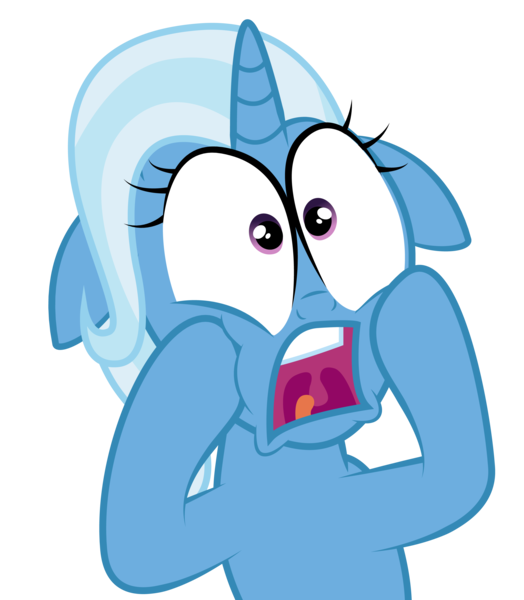 Size: 2757x3154 | Tagged: safe, artist:bigccv, derpibooru import, trixie, pony, unicorn, big eyes, female, gasp, mare, open mouth, reaction image, shock, simple background, solo, transparent background, wide eyes