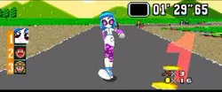 Size: 348x145 | Tagged: safe, derpibooru import, vinyl scratch, equestria girls, music to my ears, rainbow rocks, 16-bit, donkey kong, donkey kong jr., mario, mario kart, nintendo, parody, pixelated, princess peach, strutting vinyl, super mario bros., super mario kart