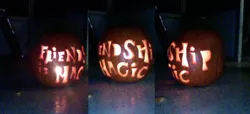 Size: 917x417 | Tagged: artist:konchiroichi, carving, derpibooru import, halloween, holiday, jack-o-lantern, pumpkin, safe