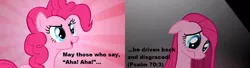 Size: 1272x346 | Tagged: bible, bible verse, christianity, derpibooru import, judaism, out of context quote, pinkamena diane pie, pinkie pie, psalm, religion, sad, safe, verse