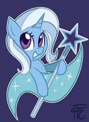 Size: 707x967 | Tagged: safe, artist:wildberry-poptart, derpibooru import, trixie, pony, unicorn, cute, cutie mark, diatrixes, female, grin, looking at you, mare, smiling, solo