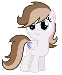Size: 460x554 | Tagged: safe, artist:unoriginai, derpibooru import, oc, unofficial characters only, pegasus, pony, colored wings, colored wingtips, offspring, parent:oc:time heart, parent:sweetie belle, parents:canon x oc, simple background, solo, white background