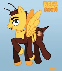 Size: 500x574 | Tagged: artist:bees, artist:mcponyponypony, barely pony related, barry benson, bee, bee movie, cursed, cursed image, derpibooru import, insert bee pun here, jerry seinfeld, safe, solo