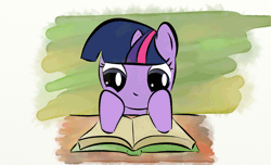 Size: 1245x756 | Tagged: animated, artist:1nfy, book, derpibooru import, reading, safe, solo, twilight sparkle