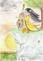 Size: 3293x4646 | Tagged: artist:cwossie, derpibooru import, octavia melody, safe, traditional art