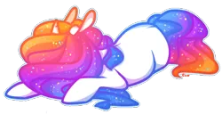 Size: 500x256 | Tagged: safe, artist:captivelegacy, derpibooru import, oc, oc:vivid visions, unofficial characters only, pony, unicorn, bright, cute, female, mare, neon, pretty, rainbow, solo, sparkles