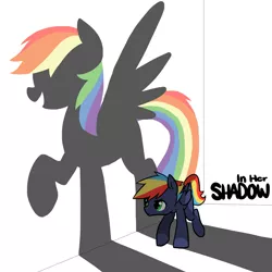 Size: 4000x4000 | Tagged: safe, artist:kianamai, derpibooru import, rainbow dash, oc, oc:prism bolt, pegasus, pony, kilalaverse, colt, fanfic art, fanfic cover, male, next generation, offspring, parent:rainbow dash, parent:soarin', parents:soarindash, shadow, simple background, white background