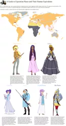 Size: 2200x4200 | Tagged: safe, artist:lady-largo, derpibooru import, amira, applejack, rainbow dash, rarity, sapphire joy, zecora, oc, oc:florence, bat pony, crystal pony, earth pony, human, pegasus, pony, saddle arabian, unicorn, zebra, africa, african, american, analysis, argentina, armor, arrow, boots, chainmail, china, chinese text, circassia, circassian, clothes, diversity, dress, fan, forehead gem, greenland, guide, gun, hanfu, hat, headcanon, helmet, hierarchy, history, humanized, image macro, islam, lance, louisiana, mali, map, meme, musket, quiver, rifle, russia, russian, soldier, sword, tatar, texas, tuareg, turkic, united states, viking, warrior, weapon, winged humanization