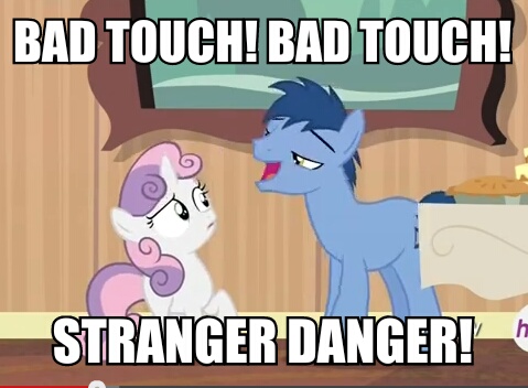 Size: 479x352 | Tagged: safe, derpibooru import, edit, edited screencap, screencap, blues, noteworthy, sweetie belle, earth pony, pony, unicorn, for whom the sweetie belle toils, caption, flirting, foodfight!, image macro, jontron, jontron thread, male, meme, out of context, stallion