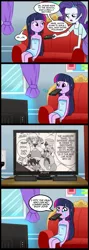 Size: 713x2000 | Tagged: safe, artist:madmax, derpibooru import, edit, rarity, twilight sparkle, equestria girls, comic, exploitable meme, giro, i pity the dead who can no longer know such joys, megaman, megaman zx, meme, obligatory pony, prairie, rockman zx, tv meme, vent, what's wrong with this place